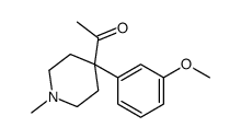 1-[4-(3-methoxyphenyl)-1-methylpiperidin-4-yl]ethanone结构式