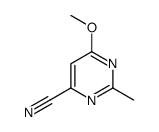 4-Pyrimidinecarbonitrile, 6-methoxy-2-methyl- (9CI)结构式