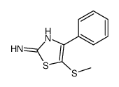 5-methylsulfanyl-4-phenyl-1,3-thiazol-2-amine结构式