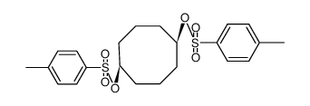 (1s,5s)-cyclooctane-1,5-diyl bis(4-methylbenzenesulfonate)结构式