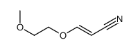 3-(2-methoxyethoxy)prop-2-enenitrile结构式