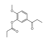 2-Propionyloxy-4-propionylanisol结构式