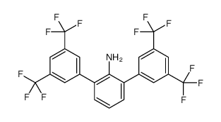 2,6-bis[3,5-bis(trifluoromethyl)phenyl]aniline Structure