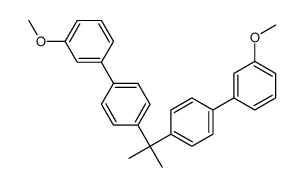 1-methoxy-3-[4-[2-[4-(3-methoxyphenyl)phenyl]propan-2-yl]phenyl]benzene Structure