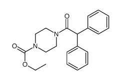 ethyl 4-(2,2-diphenylacetyl)piperazine-1-carboxylate Structure