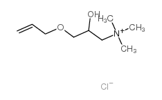 [(3-allyloxy-2-hydroxy)propyl]trimethylammonium chloride结构式