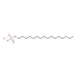 potassium hexadecyl sulphate Structure