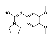 1-Pyrrolidinecarboxamide,N-(3,4-dimethoxyphenyl)-(9CI)结构式