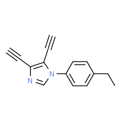 1H-Imidazole,1-(4-ethylphenyl)-4,5-diethynyl-(9CI) Structure