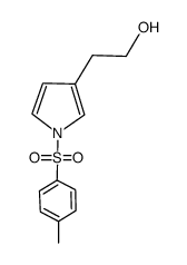 3-(2-hydroxyethyl)-1-(p-toluenesulfonyl)pyrrole结构式