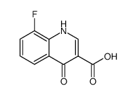 8-FLUORO-4-OXO-1,4-DIHYDRO-QUINOLINE-3-CARBOXYLIC ACID结构式