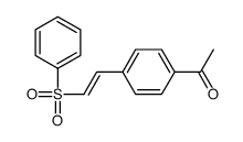 1-[4-[2-(benzenesulfonyl)ethenyl]phenyl]ethanone Structure