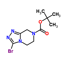 tert-Butyl 3-bromo-5,6-dihydro-[1,2,4]triazolo[4,3-a]pyrazine-7(8H)-carboxylate Structure