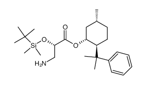 O-[3-amino-(2S)-t-butyldimethylsilyloxypropanoyl]-(1'R,2'S,5'R)-8'phenylmenthol Structure