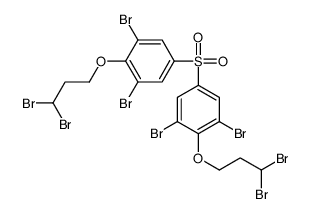 1,3-dibromo-5-[3,5-dibromo-4-(3,3-dibromopropoxy)phenyl]sulfonyl-2-(3,3-dibromopropoxy)benzene结构式