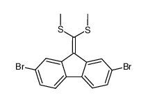 2,7-dibromo-9-(bis(methylsulfanyl)methylene)fluorene Structure