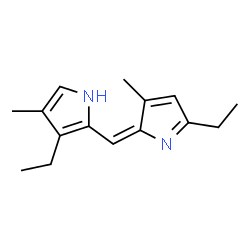 1H-Pyrrole,3-ethyl-2-[(5-ethyl-3-methyl-2H-pyrrol-2-ylidene)methyl]-4-methyl-(9CI) structure