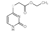 ethyl 2-[(2-oxo-3H-pyrimidin-4-yl)sulfanyl]acetate structure