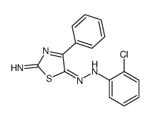 2-chloro-N-[(2-imino-4-phenyl-1,3-thiazol-5-ylidene)amino]aniline结构式