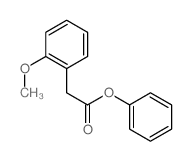 phenyl 2-(2-methoxyphenyl)acetate structure