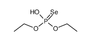 O,O-diethyl phosphoroselenoic acid Structure