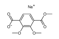 sodium methyl 2,3-dimethoxyterephthalate结构式