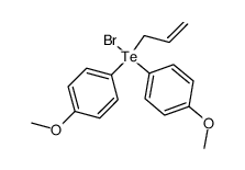 allylbromobis(4-methoxyphenyl)-l4-tellane Structure