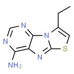 Thiazolo[3,2-e]purin-4-amine, 8-ethyl- (9CI) structure