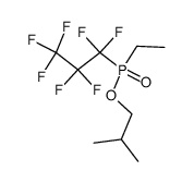 isobutyl ethyl(heptafluoropropyl)phosphinate结构式