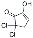 2-Cyclopenten-1-one,5,5-dichloro-2-hydroxy-结构式