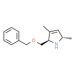 1H-Pyrrole,2,5-dihydro-3,5-dimethyl-2-[(phenylmethoxy)methyl]-,(2R,5S)-rel-(9CI)结构式