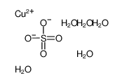 copper,sulfate,pentahydrate Structure