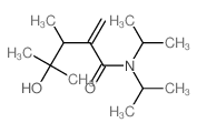 Pentanamide,4-hydroxy-3,4-dimethyl-2-methylene-N,N-bis(1-methylethyl)-结构式