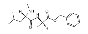 N-methyl-L-leucyl-L-alanine benzyl ester结构式