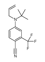 4-[tert-butyl(prop-2-enyl)amino]-2-(trifluoromethyl)benzonitrile Structure