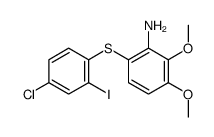 6-(4-chloro-2-iodophenyl)sulfanyl-2,3-dimethoxyaniline Structure