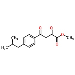 Methyl 4-(4-isobutylphenyl)-2,4-dioxobutanoate Structure