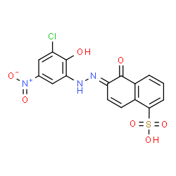 6-[(3-chloro-2-hydroxy-5-nitrophenyl)azo]-5-hydroxynaphthalene-1-sulphonic acid picture