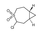 3-chloro-4-thia-trans-bicyclo[5.1.0]octane 4,4-dioxide结构式