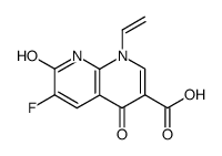 6-fluoro-1,4-dihydro-7-hydroxy-4-oxo-1-vinyl-1,8-naphthyridine-3-carboxylic acid Structure