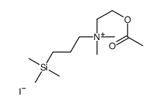 1-Propanaminium, N-(2-(acetyloxy)ethyl)-N,N-dimethyl-3-(trimethylsilyl )-, iodide picture