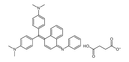 [4-[[4-anilino-1-naphthyl][4-(dimethylamino)phenyl]methylene]cyclohexa-2,5-dien-1-ylidene]dimethylammonium hydrogen succinate structure