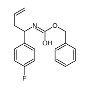 benzyl N-[1-(4-fluorophenyl)but-3-enyl]carbamate结构式