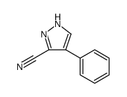 1H-Pyrazole-3-carbonitrile, 4-phenyl结构式