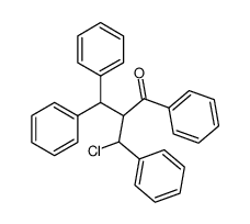 2-benzhydryl-3-chloro-1,3-diphenyl-propan-1-one Structure