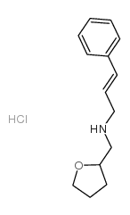 (3-PHENYL-2-PROPEN-1-YL)(TETRAHYDRO-2-FURANYLMETHYL)AMINE HYDROCHLORIDE结构式