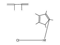 (η5-pentamethylcyclopentadienyl)hafnium(2,3-dimethyl-1,3-butadiene)chloride结构式