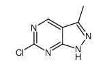 6-氯-3-甲基-1H-吡唑并[3,4-d]嘧啶结构式