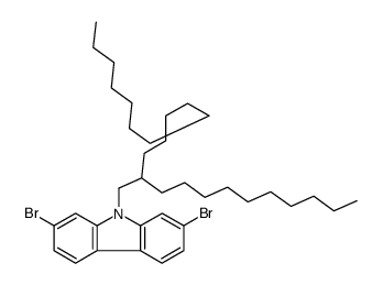 2,7-dibromo-9-(2-decyltetradecyl)carbazole Structure