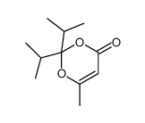 6-methyl-2,2-di(propan-2-yl)-1,3-dioxin-4-one Structure